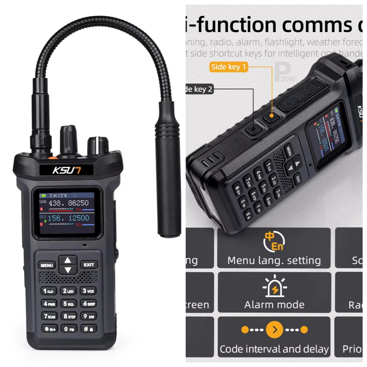 Outdoor Power Source - UV119D VHF UHF Dual Band Ham