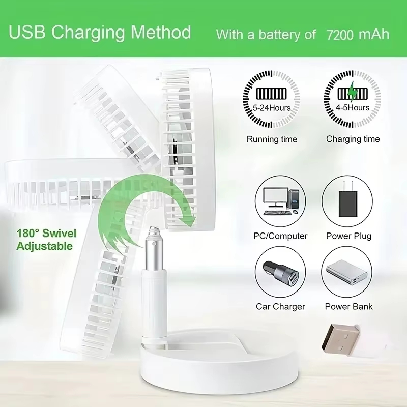 Retractable Fan Portable Mini  - Outdoor Usb Power Supply incelemesi ve fiyatı