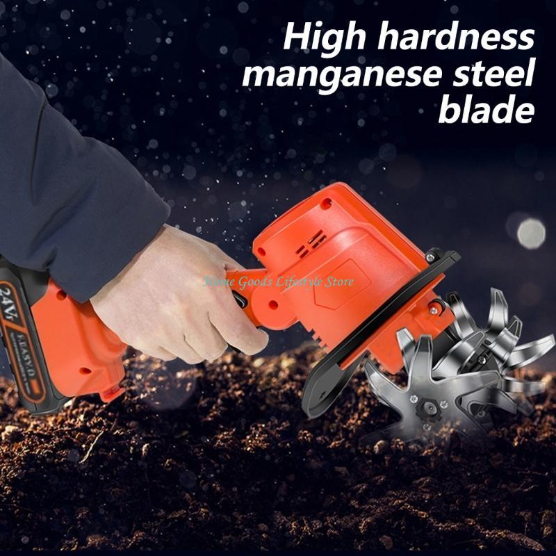 E74E Cordless Mini Tiller 21V  - Garden Tiller Mini incelemesi ve fiyatı