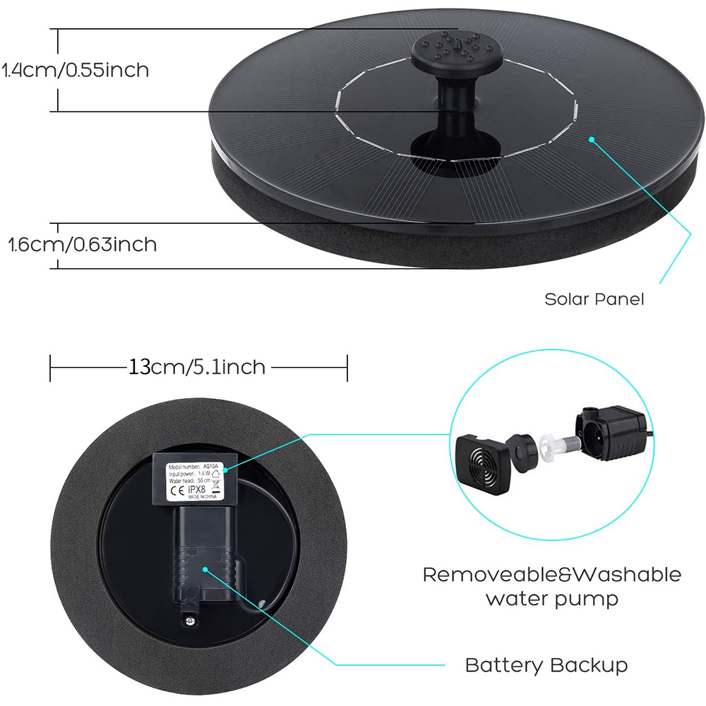 Waterfall Fountain Mini Solar  - Outdoor Power Source incelemesi ve fiyatı