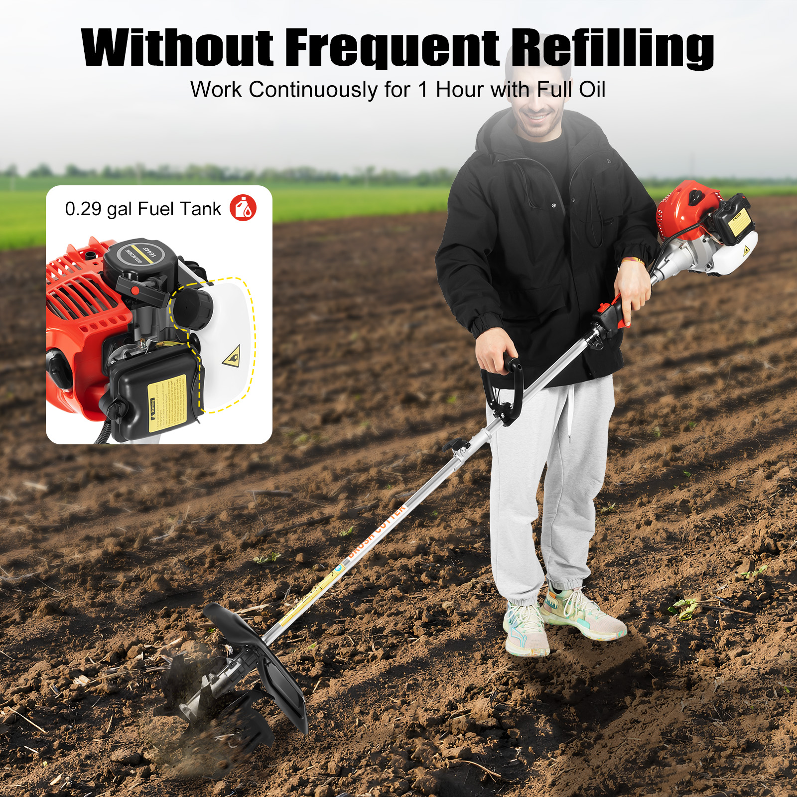 Gas Powered Mini Tiller Cultiv - Garden Tiller Mini incelemesi ve fiyatı