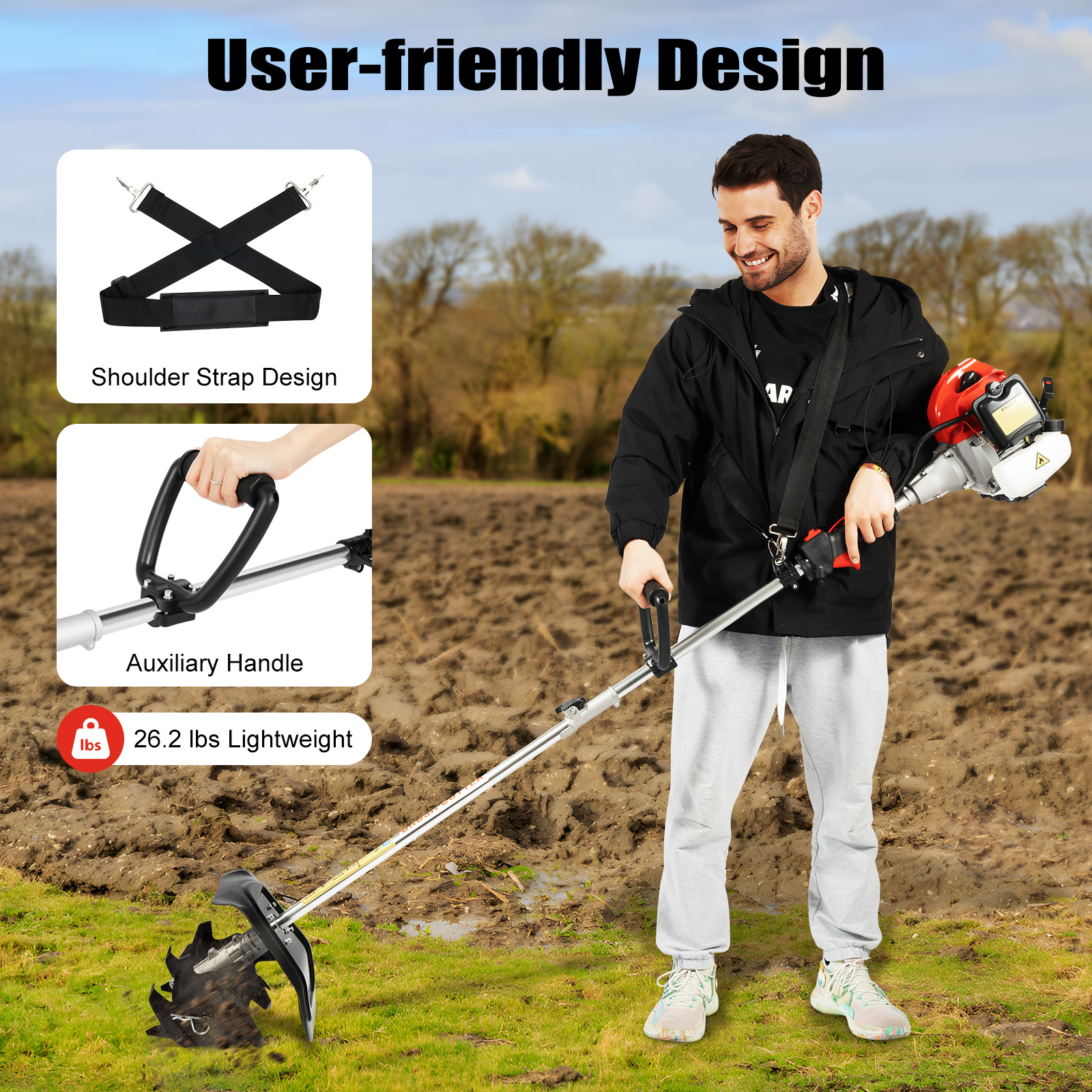 Gas Powered Mini Tiller Cultiv - Garden Tiller Mini incelemesi ve fiyatı