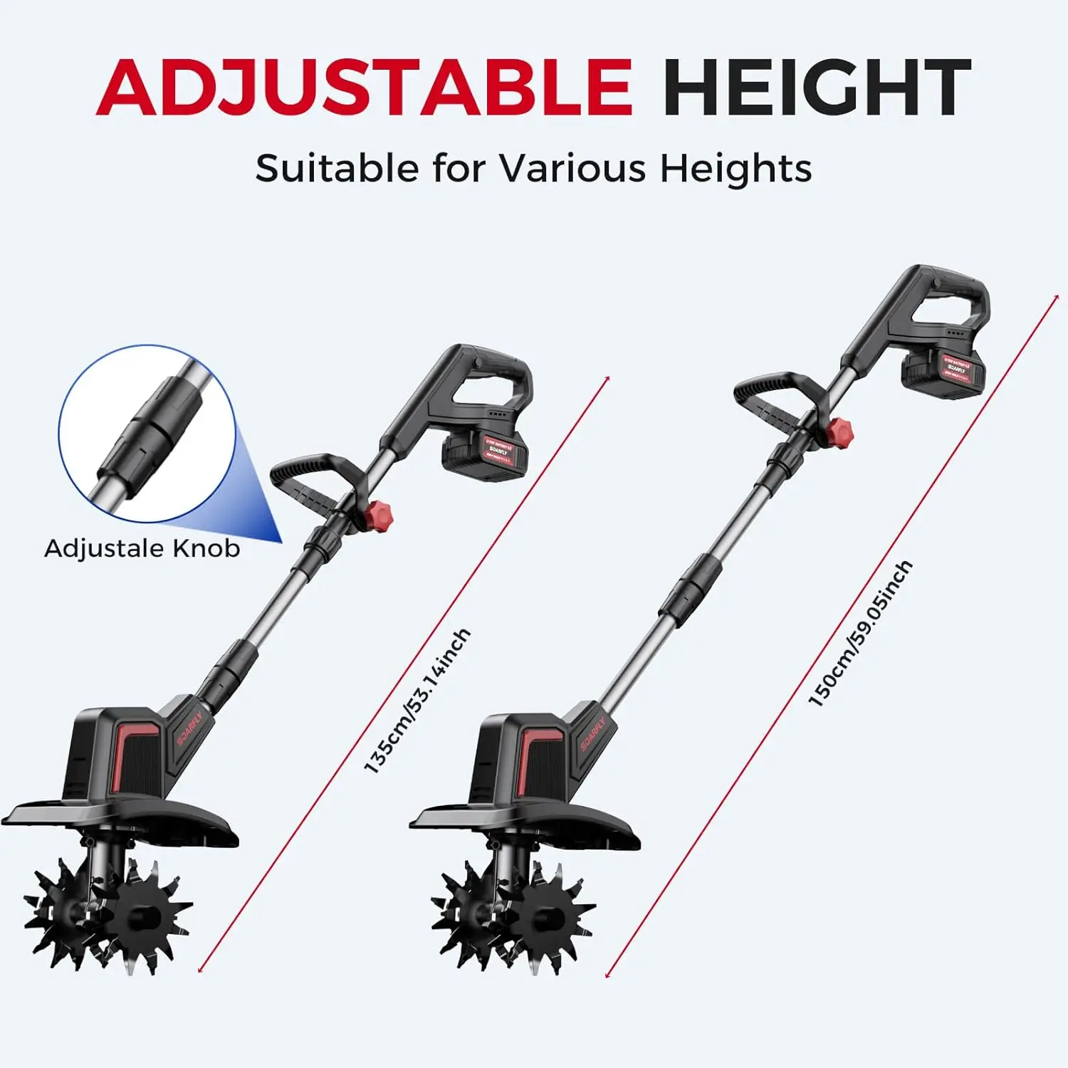 Upgraded Cordless Electric Til - Garden Tiller Mini incelemesi ve fiyatı