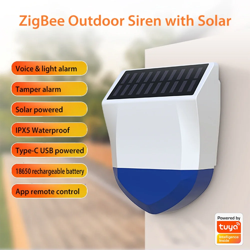 Tuya Smart Zigbee/Wifi Siren A - Outdoor Power Source incelemesi ve fiyatı